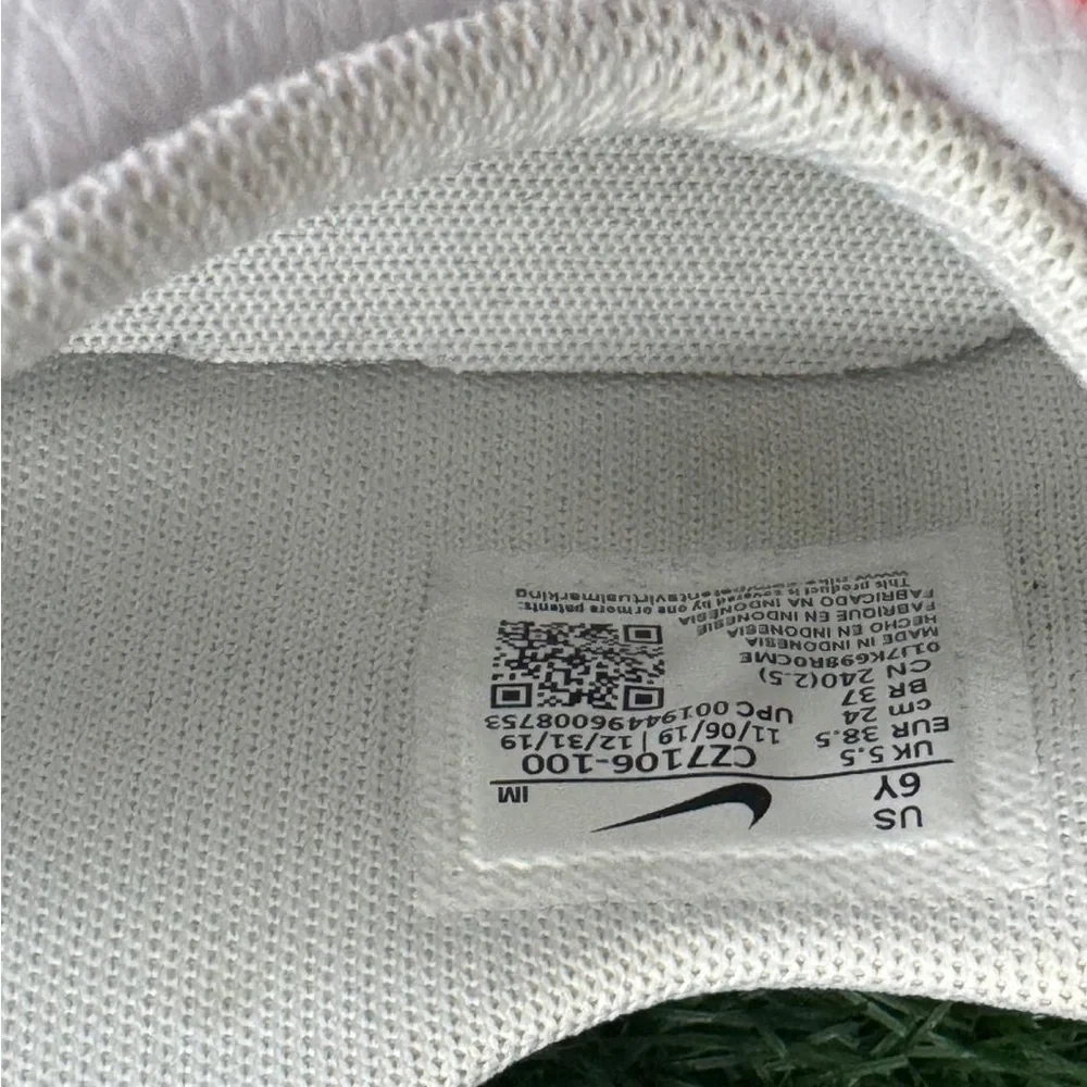 Nike Blazer Low‎ GS CZ7106 100 Sz 6Y White University Red-Sail
